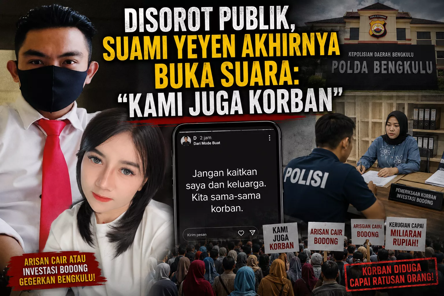 Disorot Publik, Suami Yeyen Akhirnya Buka Suara: 