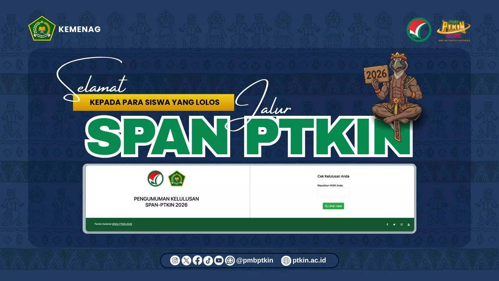 RESMI Diumumkan! 82 Ribu Lebih Siswa Lulus SPAN-PTKIN 2026, Kamu Termasuk? Cek Sekarang!