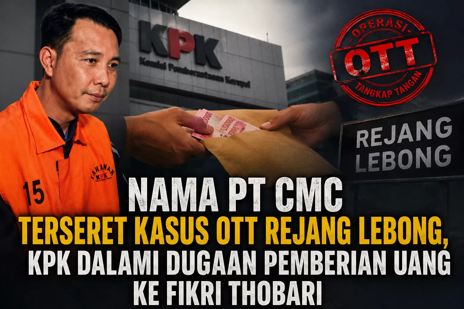 Nama PT CMC Terseret Kasus OTT Rejang Lebong, KPK Dalami Dugaan Pemberian Uang ke Fikri Thobari
