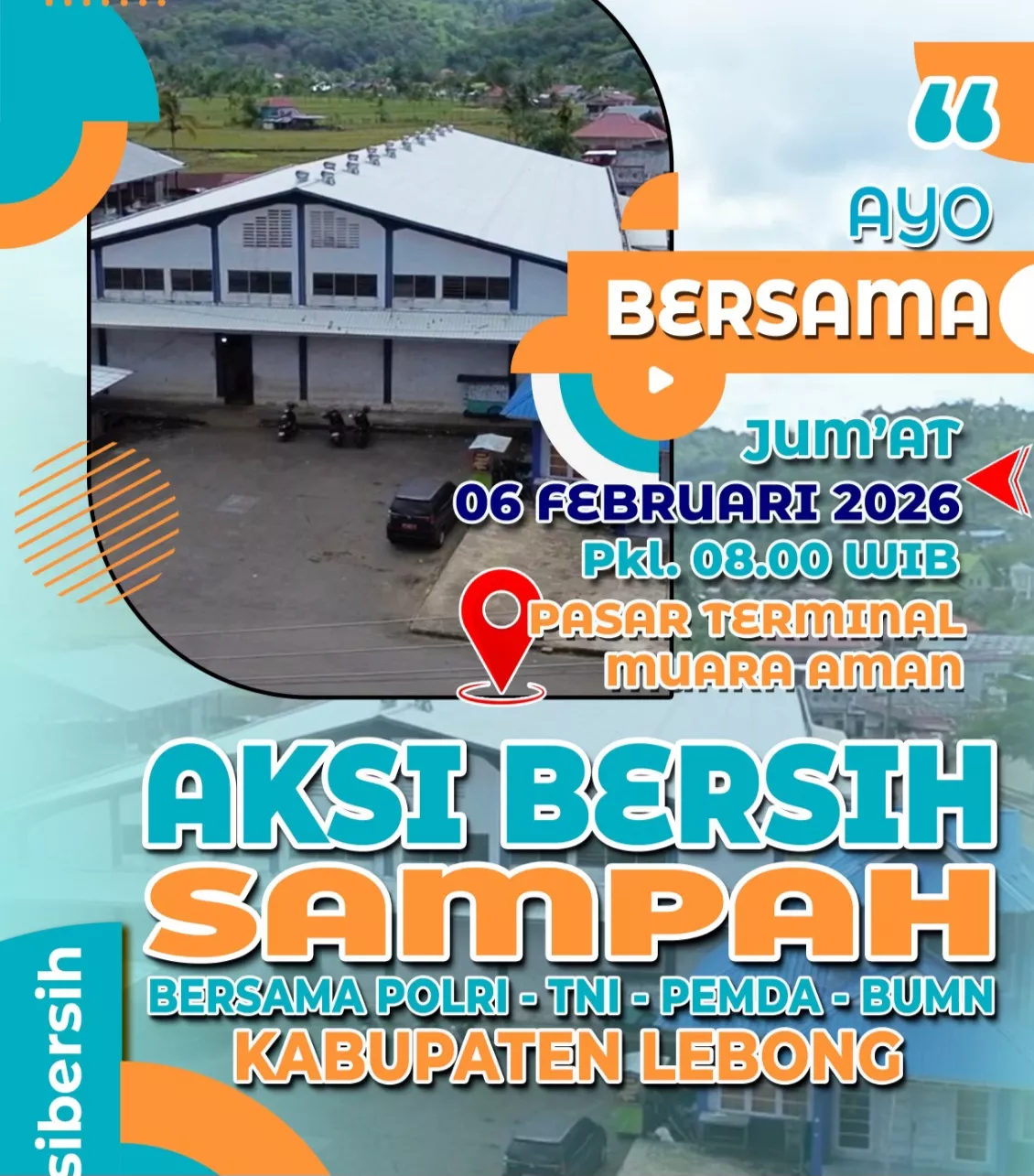 Besok, Polisi Ajak Masyarakat Ikuti Aksi Bersih Sampah di Pasar Muara Aman