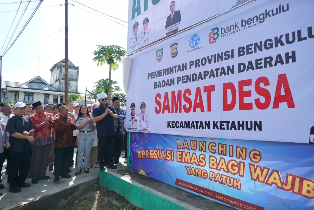 Helmi Hasan Luncurkan Samsat Desa di Bengkulu Utara, Pelayanan Pajak Kini Lebih Dekat dengan Warga