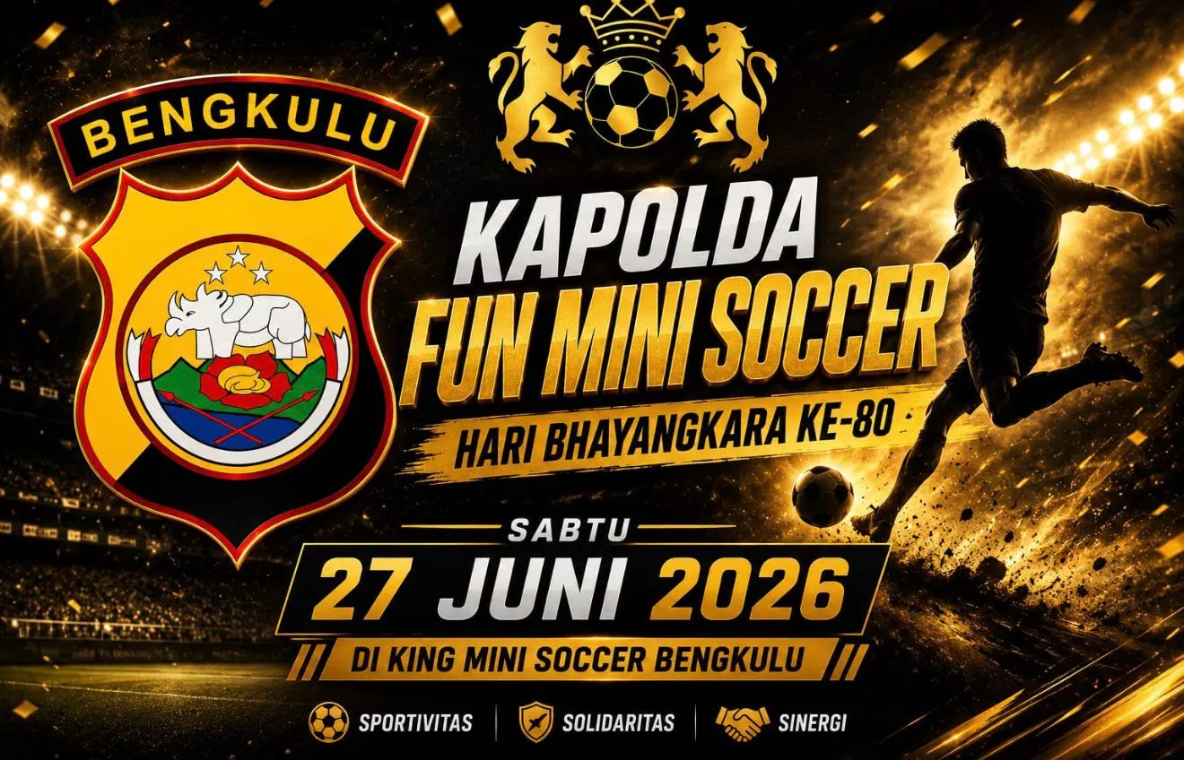 Polisi vs Wartawan hingga Ojol, Polda Bengkulu Siap Panaskan Lapangan Mini Soccer HUT Bhayangkara ke-80