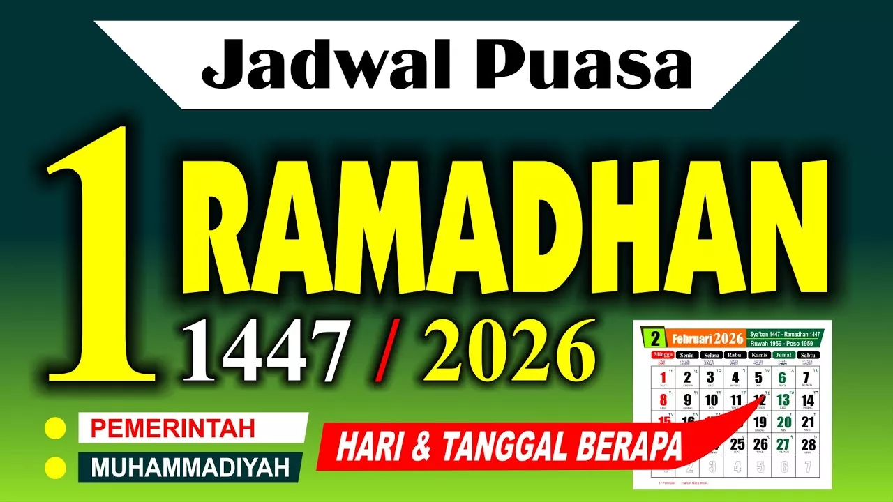 Berapa Hari Lagi Puasa 2026? Muhammadiyah Tetapkan Awal Ramadhan 18 Februari, Pemerintah Tunggu Sidang Isbat