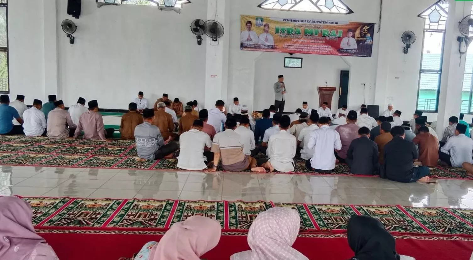 Peringatan Isra Mi’raj 1447 H di Kaur, Wabup Tekankan Ibadah Disiplin dan Etos Kerja Amanah