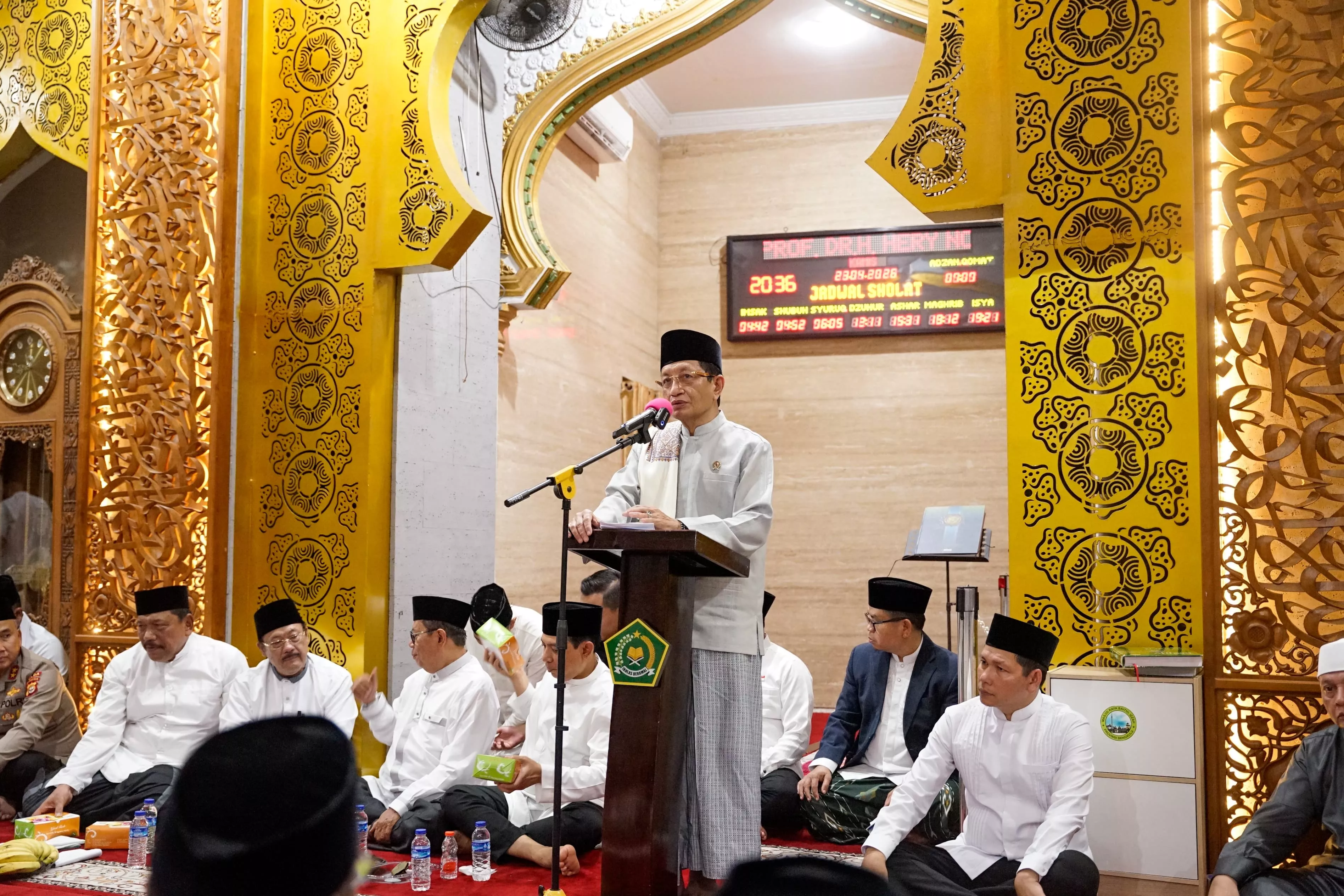 Tabligh Akbar Menag Nasaruddin Umar di Bengkulu Diserbu Jamaah, Pesan soal Toleransi Jadi Sorotan