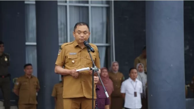 Apel Perdana Usai Lebaran, Bupati Bengkulu Tengah Warning ASN Soal Disiplin dan Pelayanan
