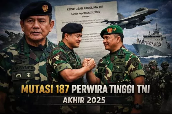 Panglima TNI Mutasi 187 Perwira Tinggi