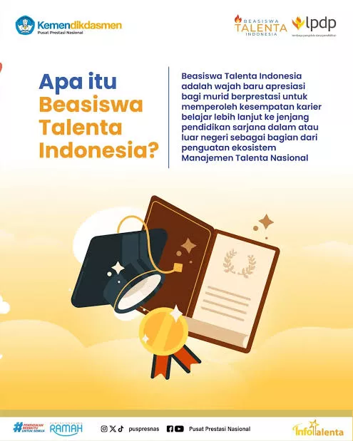 Resmi Diluncurkan! Beasiswa Talenta Indonesia, Tiket Emas Kuliah Gratis S1 Dalam & Luar Negeri