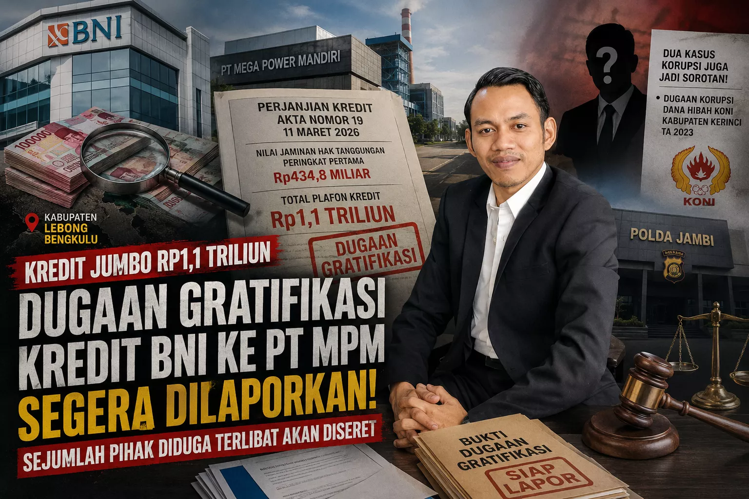 Heboh Kredit Jumbo Rp1,1 Triliun! Dugaan Gratifikasi Penyaluran Dana BNI ke PT MPM Segera Dilaporkan ke Aparat Hukum