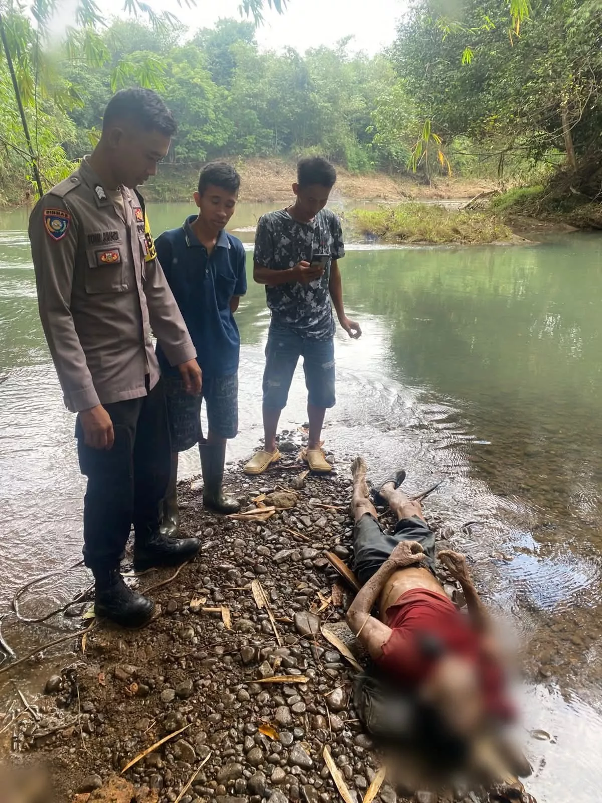 Sesosok Mayat Diduga Hanyut Ditemukan di Sungai Beluan Rejang Lebong