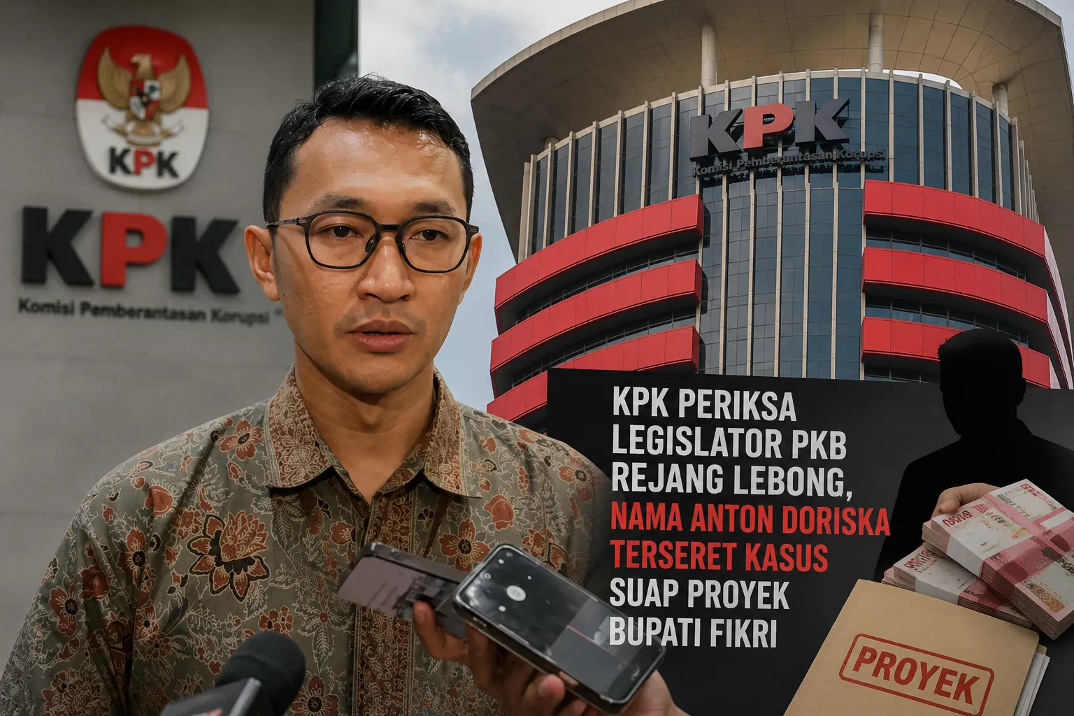 KPK Periksa Legislator PKB Rejang Lebong, Nama Anton Doriska Terseret Kasus Suap Proyek Bupati Fikri