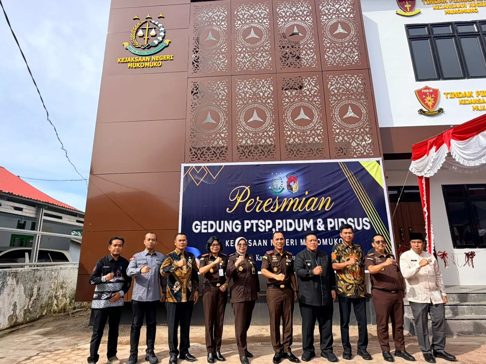 Peresmian Gedung PTSP, Pidum, dan Pidsus Kejari Mukomuko, Perkuat Layanan Hukum dan Sinergi Daerah