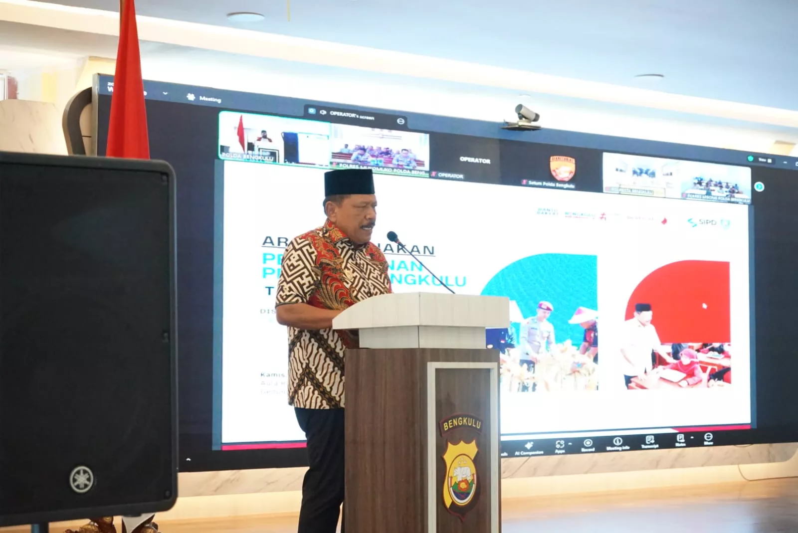 Rapim Polda Bengkulu 2026, Wagub Beberkan 21 Program Unggulan Pemprov