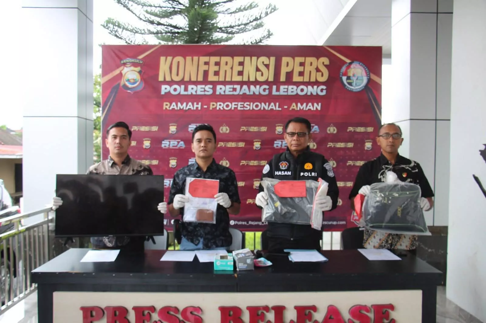 Satreskrim Polres Rejang Lebong Ungkap Kasus Pencurian, Pelaku Diamankan di Kebun Kopi
