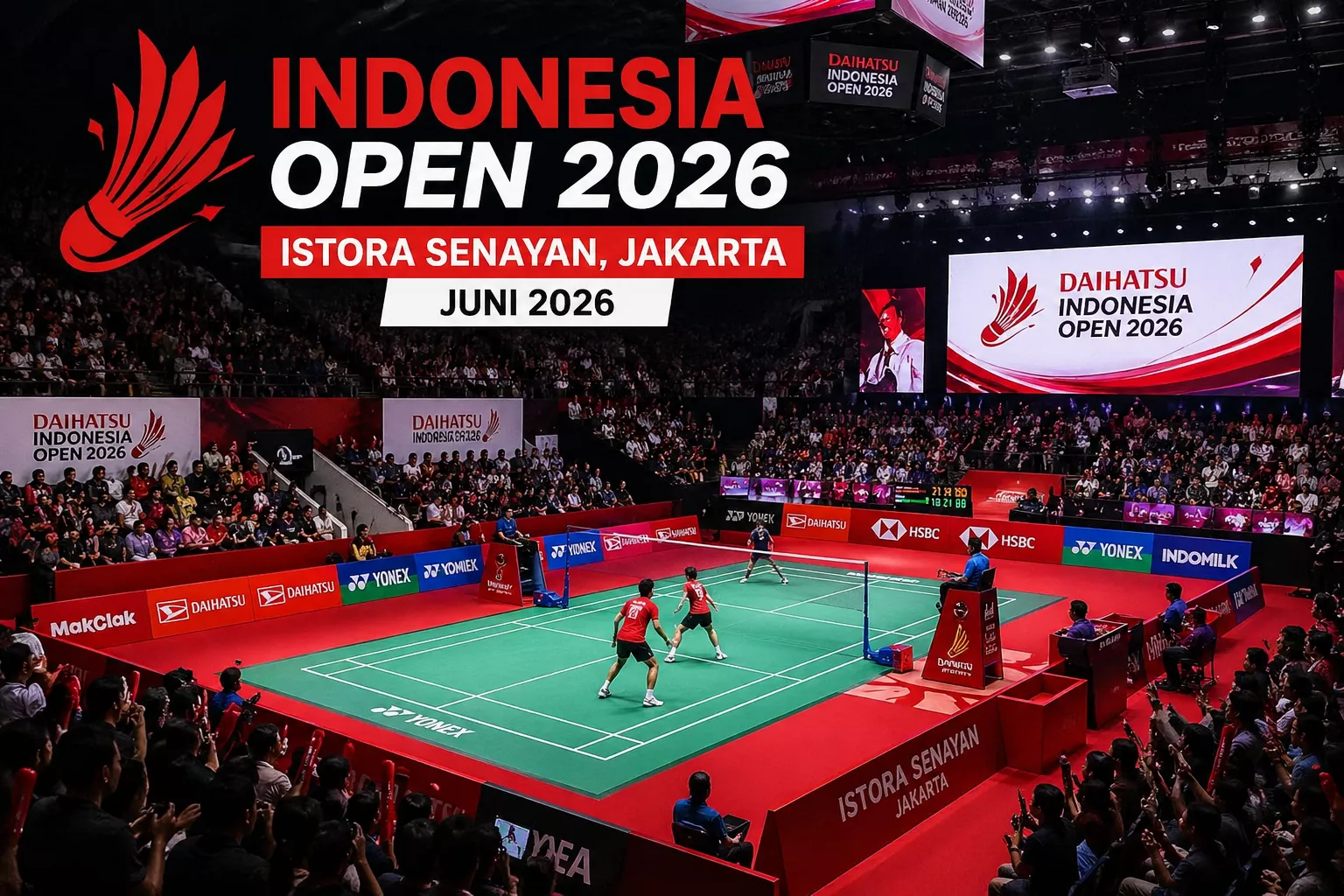 Indonesia Open 2026 Siap Digelar di Istora, Hadirkan Teknologi Baru dan Bintang Dunia