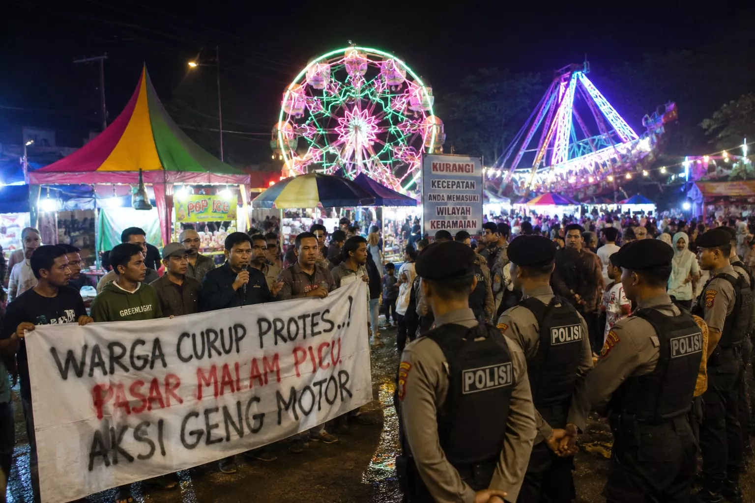 Warga Curup Murka! Pasar Malam Dituding Jadi Sarang Geng Motor dan Aksi Sajam