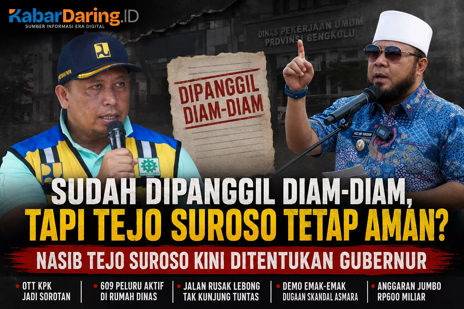 Sudah Dipanggil Diam-Diam, Tapi Tejo Suroso Tetap Aman? Nasib Tejo Suroso Kini Ditentukan Gubernur