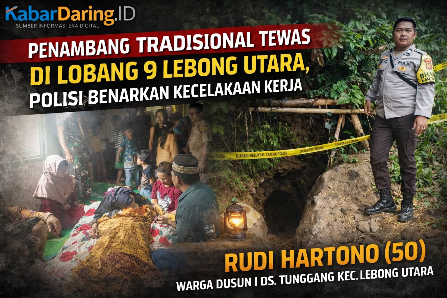 Penambang Tradisional Tewas di Lobang 9 Lebong Utara, Polisi Benarkan Kecelakaan Kerja