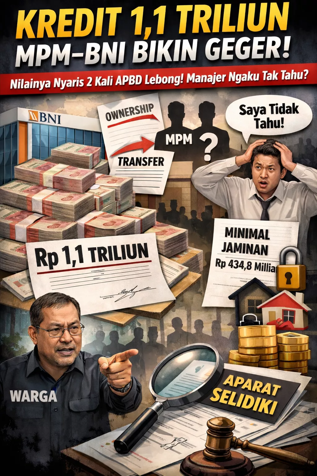 Kredit Rp1,1 Triliun PT MPM–BNI Bikin Geger! Nilainya Nyaris 2 Kali APBD Lebong, Manajer Ngaku Tak Tahu?