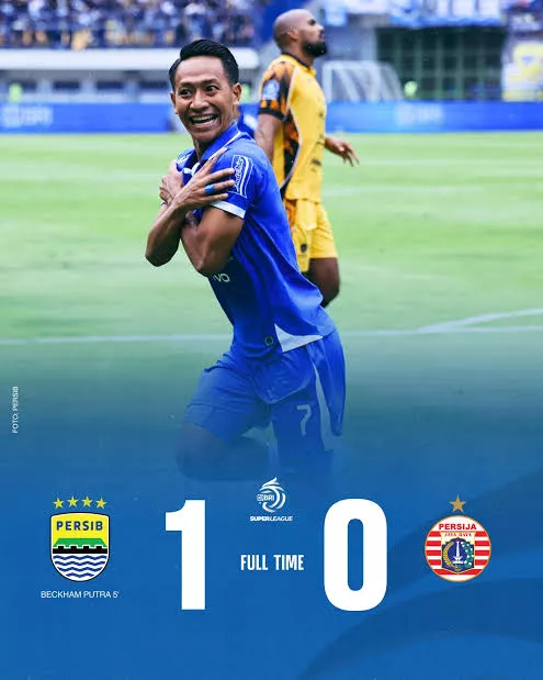 Persib Tekuk Persija 1-0, Gol Cepat Beckham Antar Maung Bandung ke Puncak