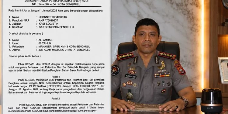 Tak Ingin Operasional Terganggu, Brimob Bengkulu Resmi Gandeng SPBU KM 8