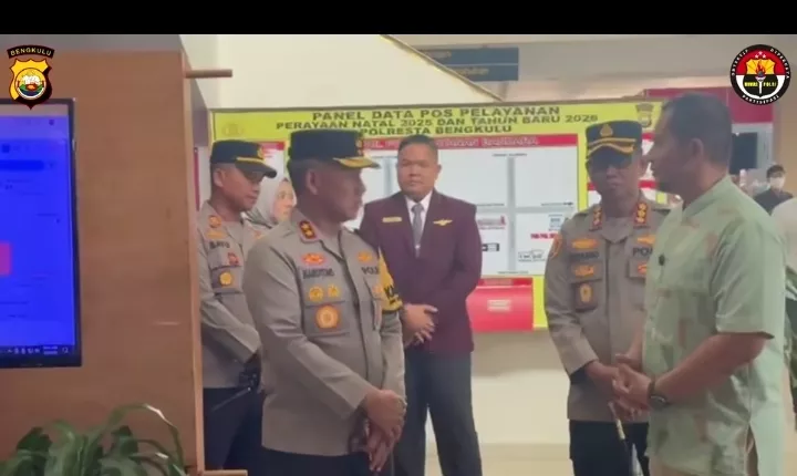Kapolda Tinjau Bandara Fatmawati Soekarno, Pastikan Arus Balik Libur Nataru Berjalan Lancar