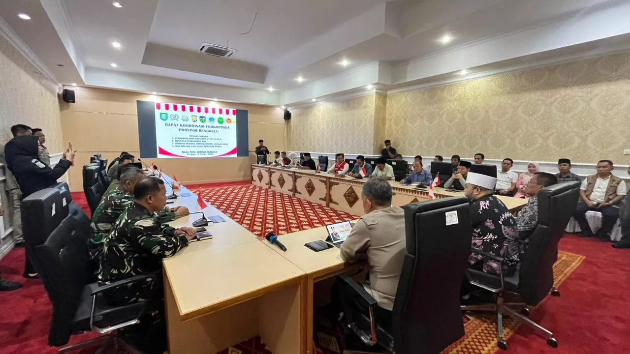 Forkopimda Bengkulu Matangkan Persiapan Idulfitri, Bahas Keamanan hingga Stok BBM