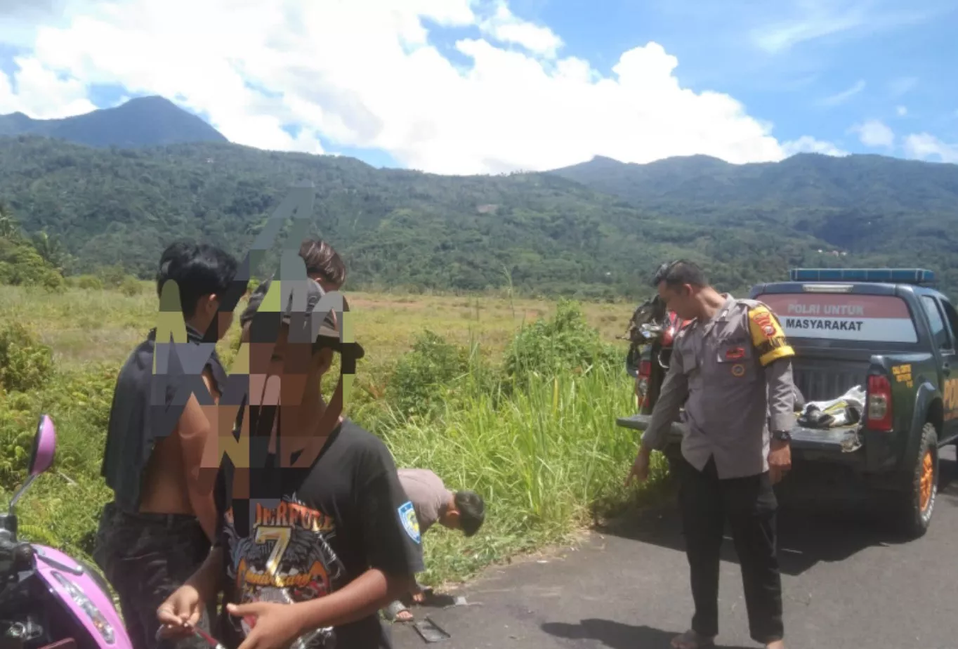 Dua Motor Tabrakan di Lebong, Empat Orang Luka-Luka