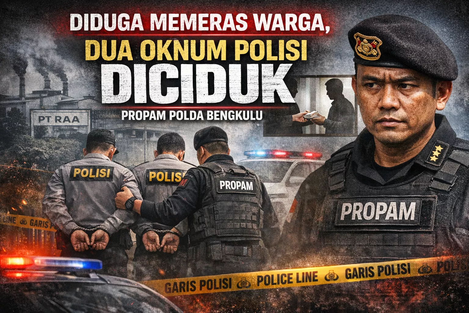 Diduga Memeras Warga, Dua Oknum Polisi Diamankan Propam Polda Bengkulu