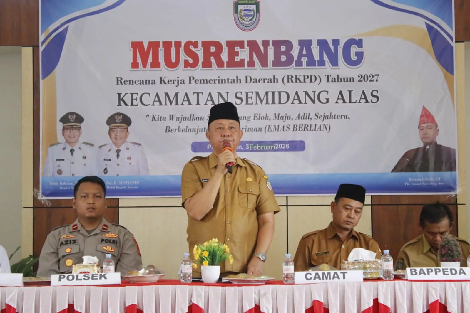 Musrenbang Kecamatan Semidang Alas Digelar, Fokus Pelayanan Kesehatan dan Desa