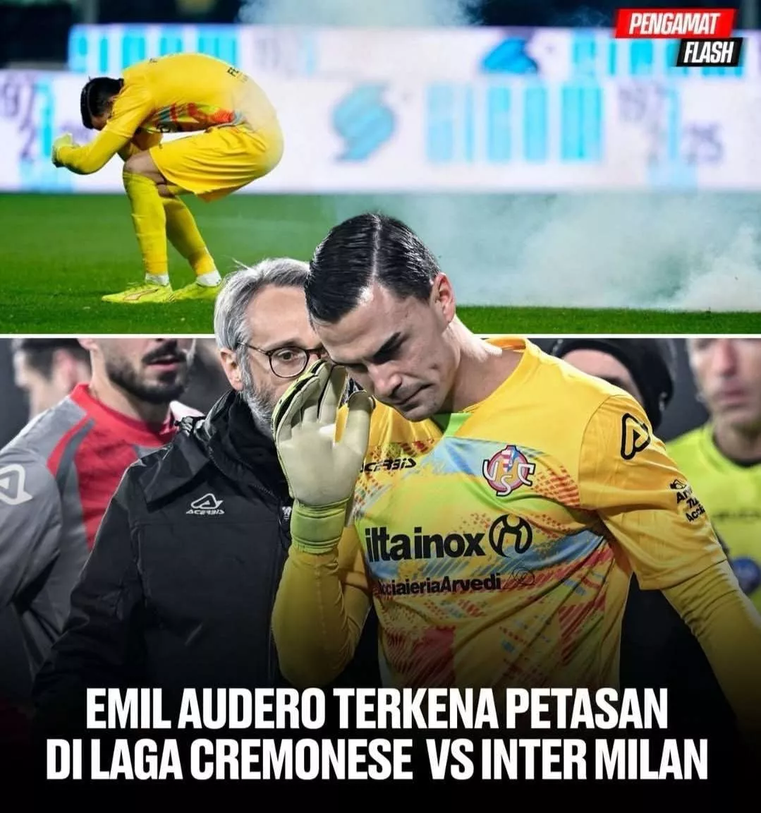 Momen Mencekam Kiper Timnas Emil Audero Kena Petasan Saat Lawan Inter Milan