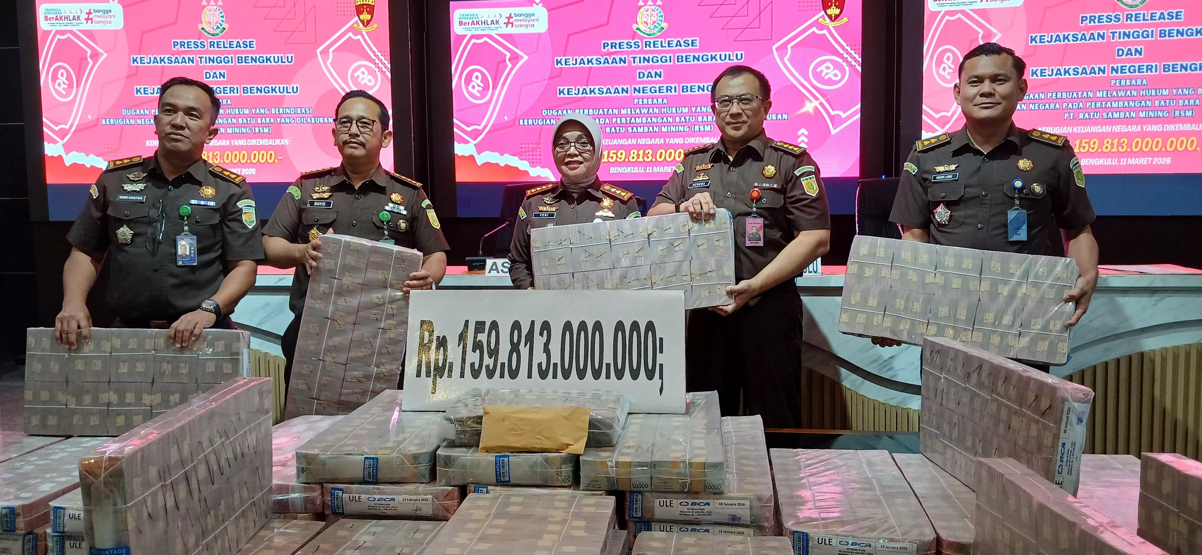 Kasus Tambang Batu Bara, Terdakwa Titipkan Rp159,8 Miliar ke Kejaksaan