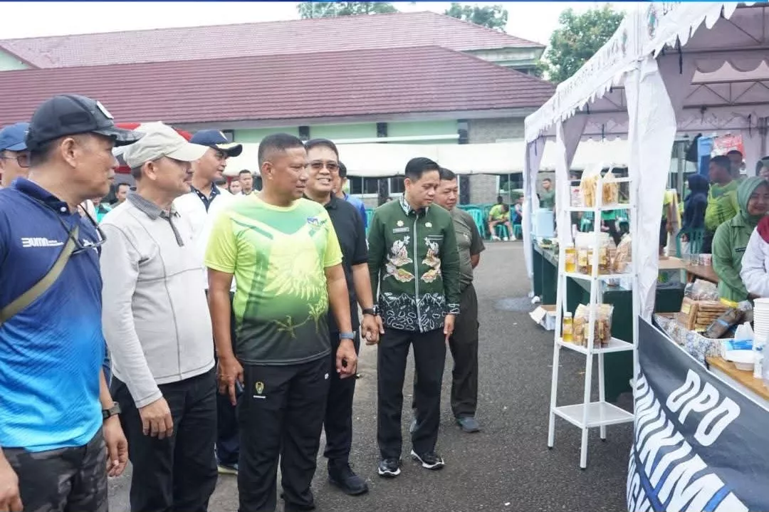 Sekda Bengkulu Tengah Hadiri Bazar UMKM HUT ke-80 Korem 041/Gamas