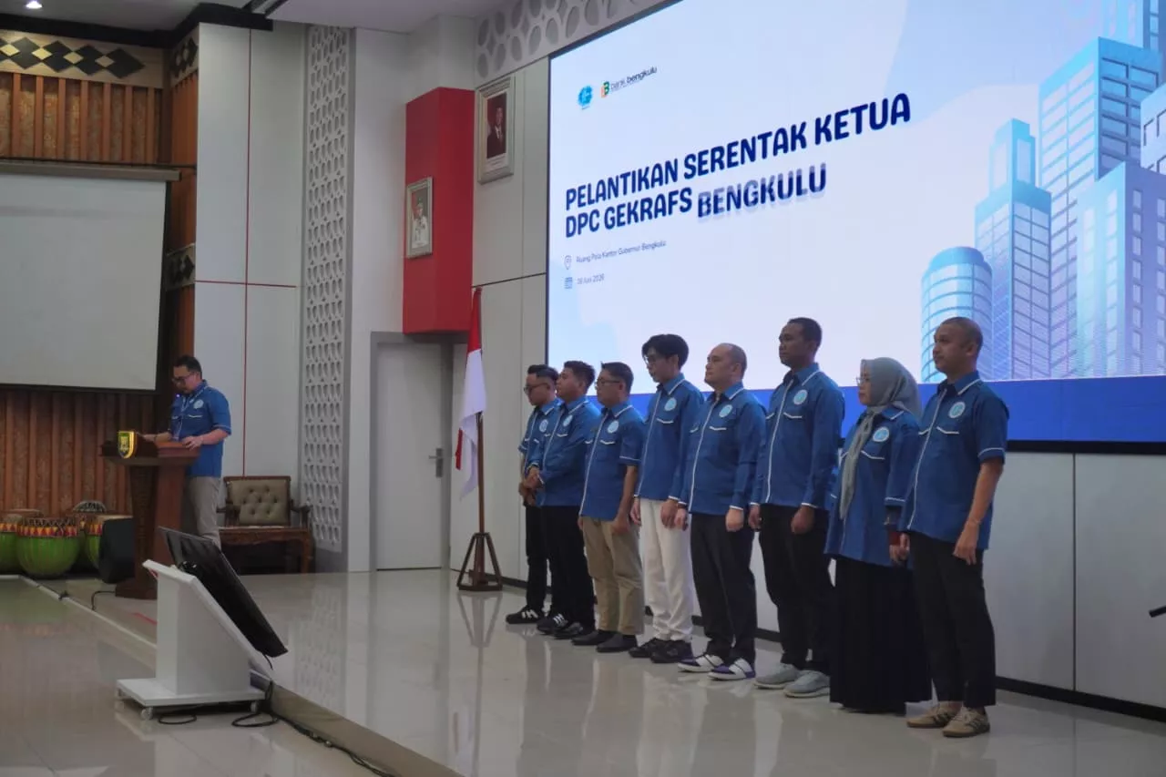 GEKRAFS Bengkulu Resmi Dilantik! Siap Cetak Pelaku Usaha Baru dan Dongkrak Ekonomi Daerah