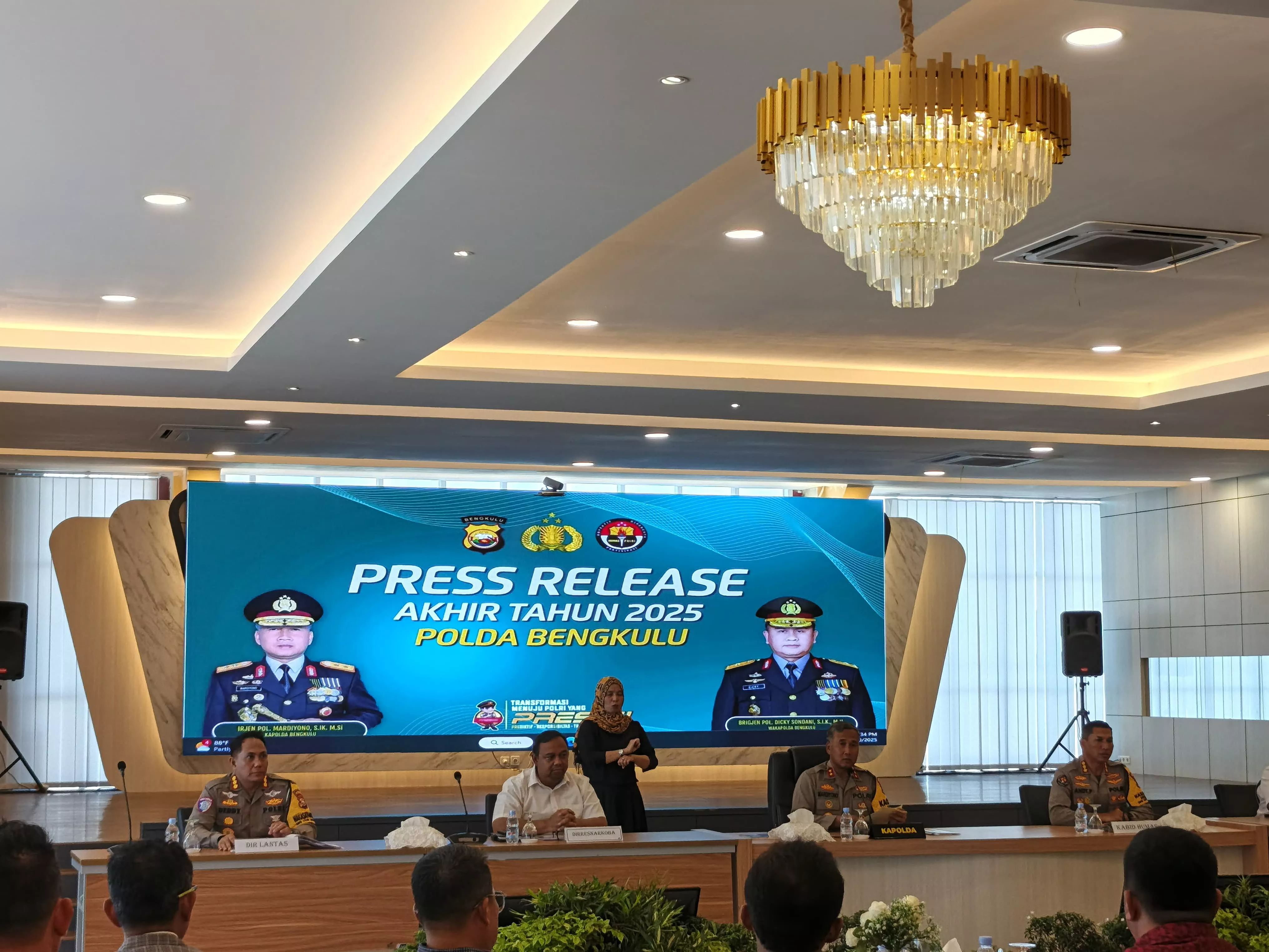 Polda Bengkulu Tangani 5.622 Kasus Sepanjang 2025, 28 Perkara Korupsi Dinyatakan Selesai