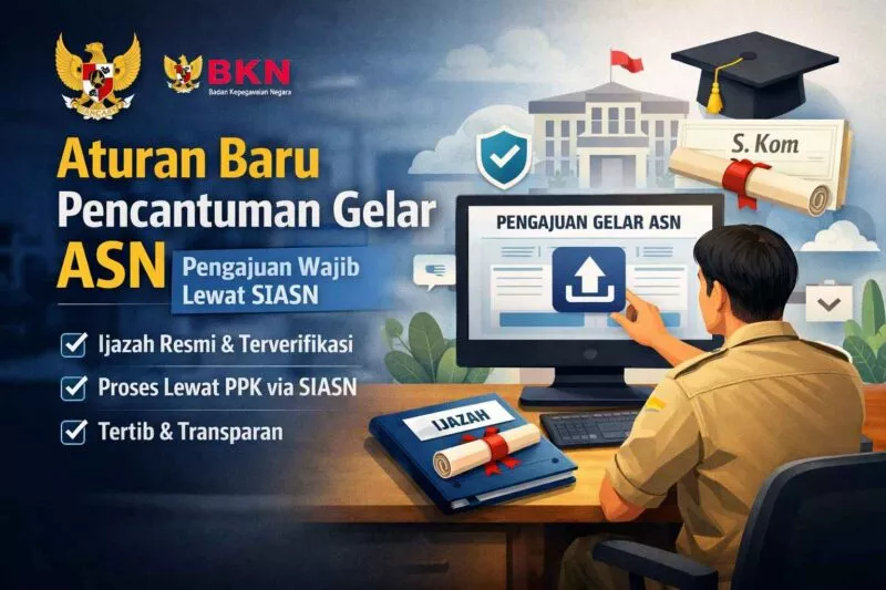 BKN Resmi Atur Pencantuman Gelar ASN, Kini Wajib Lewat SIASN