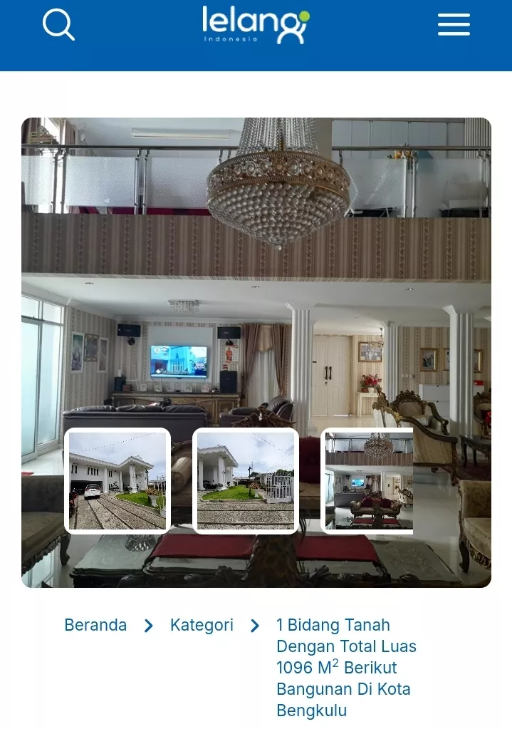 Aset Rumah Mewah dan Tanah Milik Anggota DPD RI Masuk Meja Lelang Bank Bengkulu