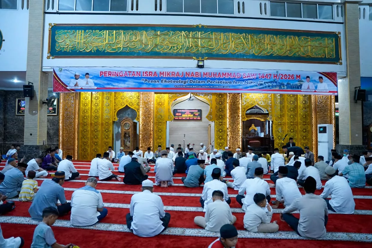 Peringatan Isra Mi’raj di Masjid Raya Baitul Izzah Tekankan Kesadaran Spiritual dan Kepedulian Lingkungan