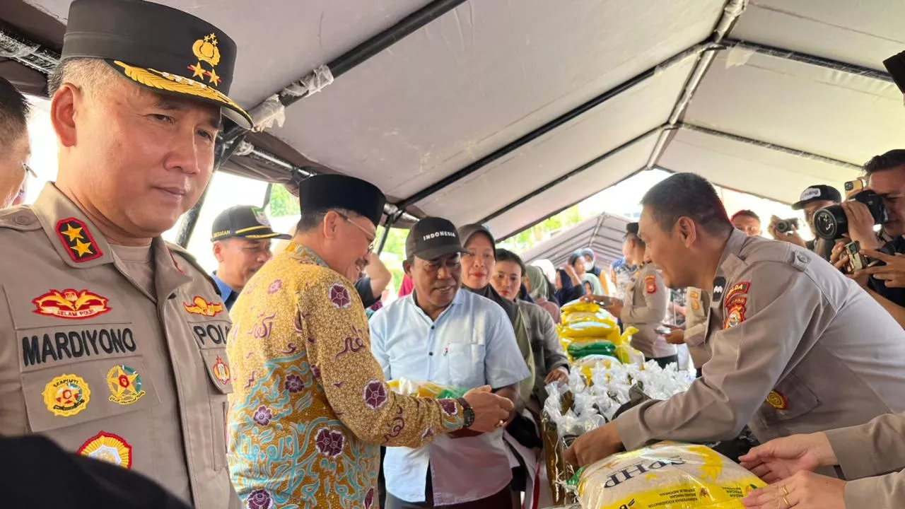 Pasar Murah Digelar di Polda Bengkulu, Warga Serbu Sembako Harga Terjangkau