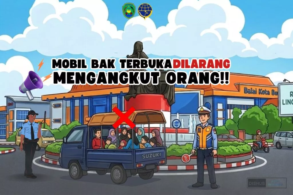 Jelang Lebaran 2026, Pemkot Bengkulu Larang Mobil Bak Terbuka Angkut Penumpang