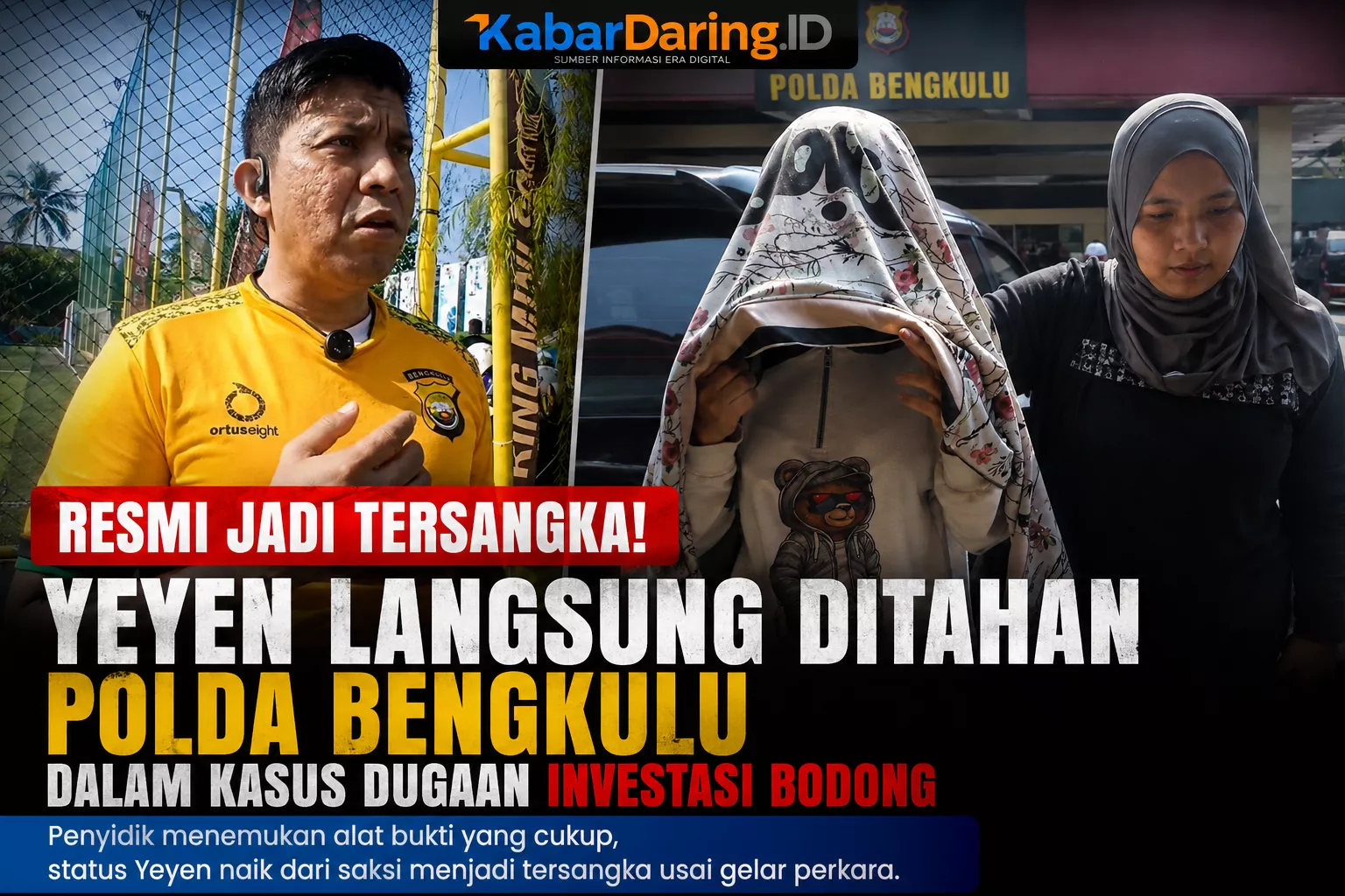 Resmi Jadi Tersangka! Yeyen Langsung Ditahan Polda Bengkulu dalam Kasus Dugaan Investasi Bodong