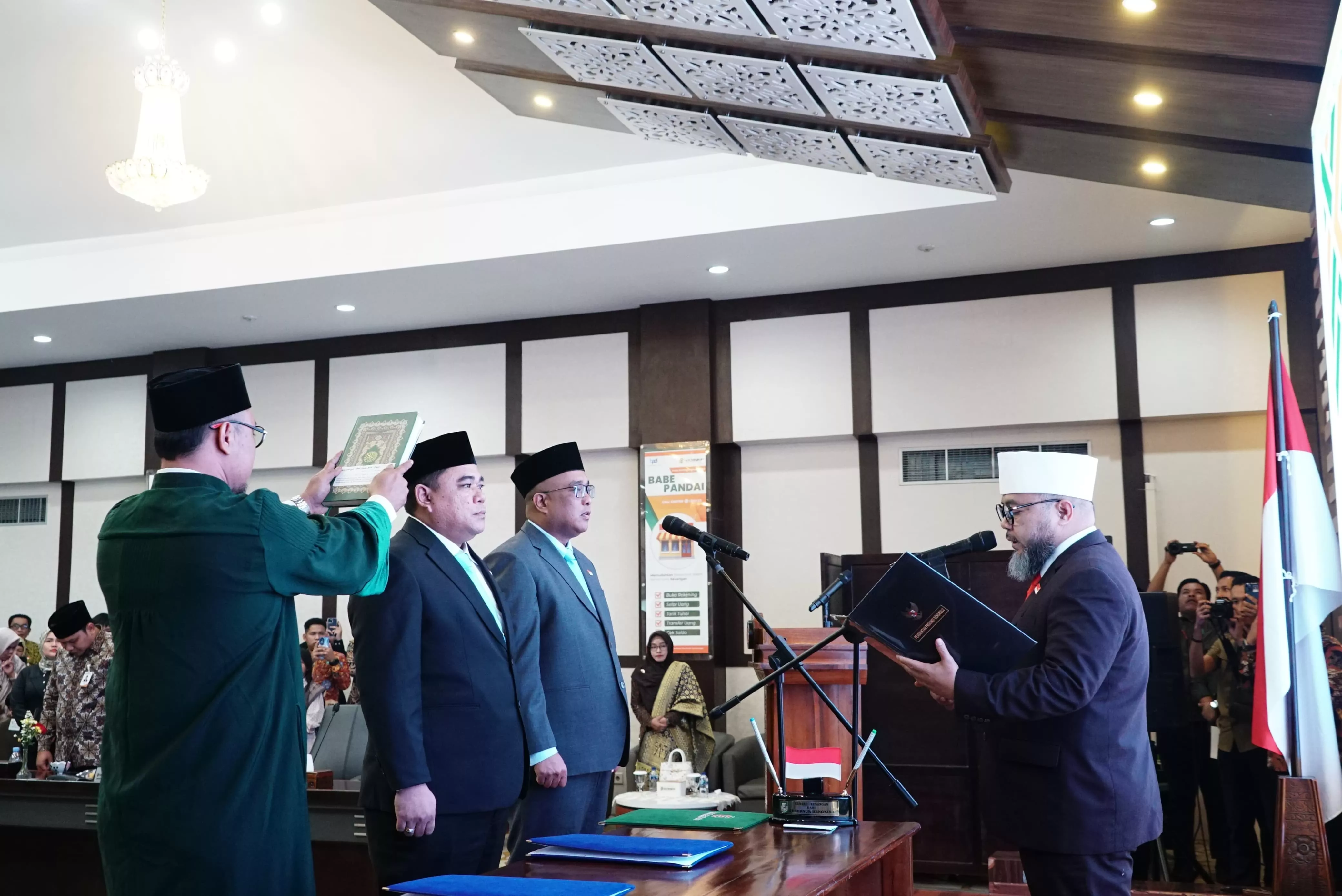 Tak Lagi Plt, Iswahyudi Resmi Jadi Dirut Bank Bengkulu, Aprikie Putra Wijaya Jabat Komisaris Independen