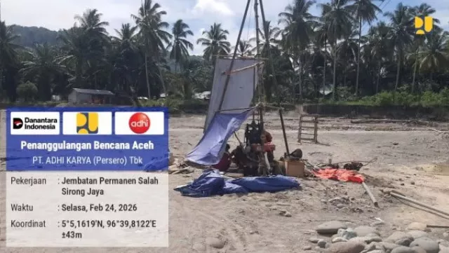 Kementerian PU Awali Pembangunan Jembatan Rangka Baja di Bireuen, Aceh