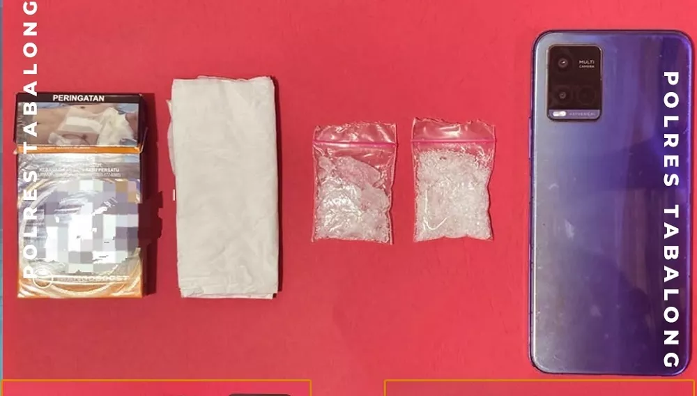 Pria HSU Ditangkap Satresnarkoba Polres Tabalong, Barbuknya 9,53 Gram Sabu-sabu