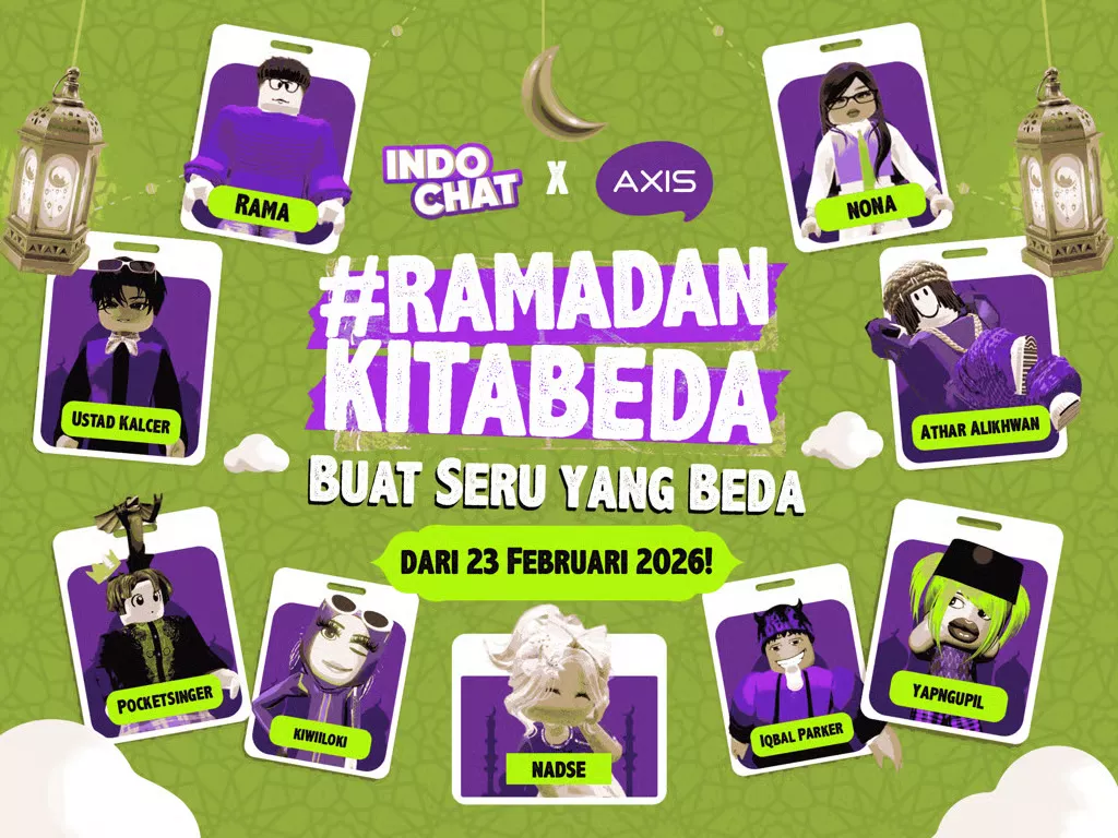AXIS Bersama EVOS Ramaikan Roblox Lewat Aktivasi #RamadanKitaBeda di Map Indo Chat
