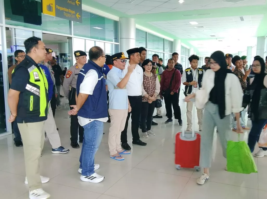 Agustiar Sabran Tinjau Kesiapan Angkutan Lebaran, Pastikan Layanan Mudik Udara Optimal