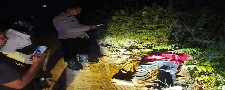 Pria Tergeletak di Pinggir Jalan Mahir Mahar, Polsek Sebangau Bergerak Cepat Lakukan Penanganan