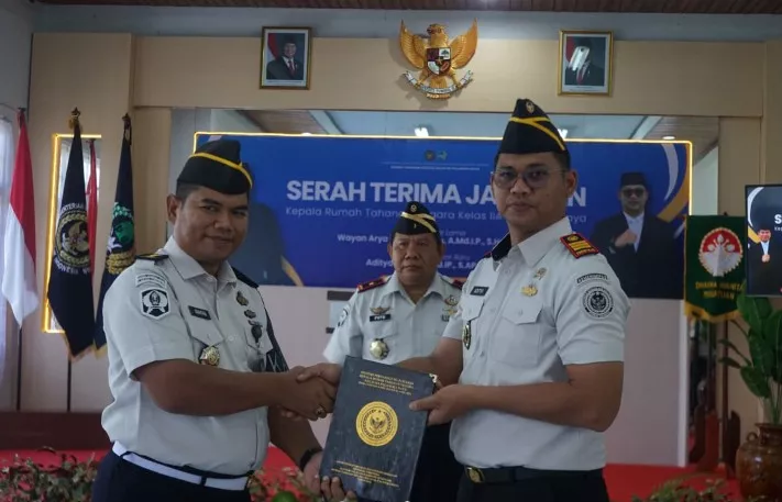 Rutan Palangka Raya Gelar Sertijab Kepala Rutan, Aditya Jatari Resmi Gantikan Wayan Arya