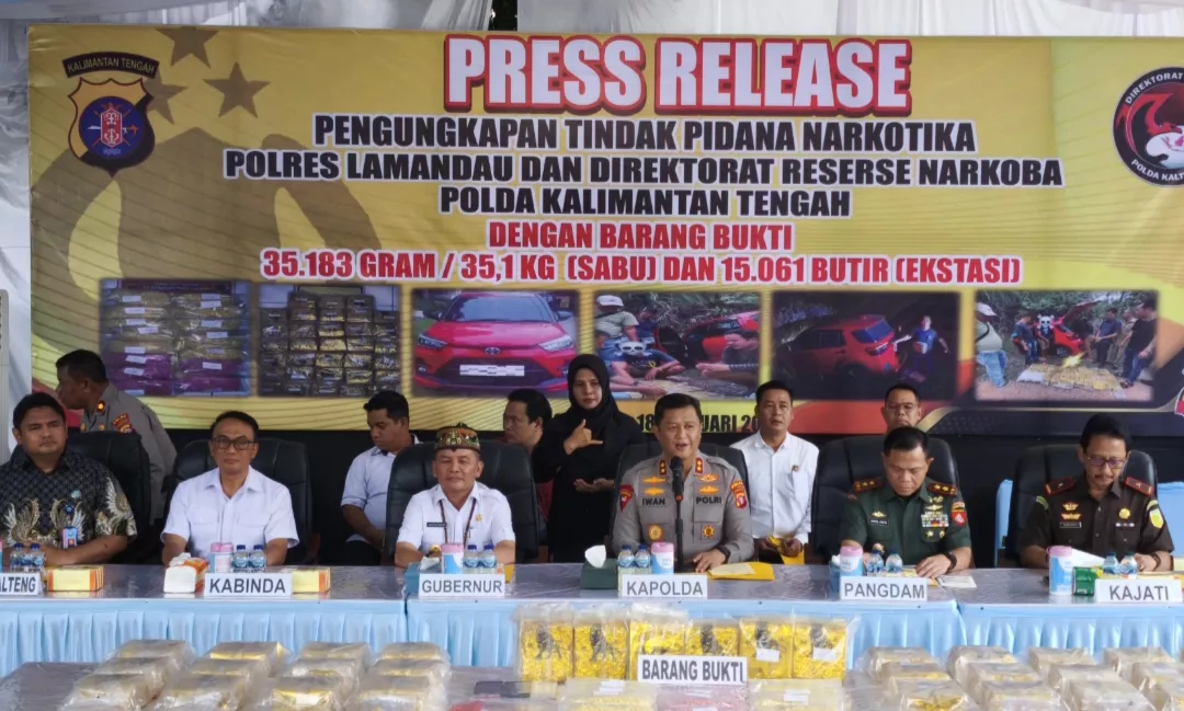 Upah Rp10 Juta per Paket, Dua Kurir Narkotika Lintas Kalimantan Ditangkap Polisi