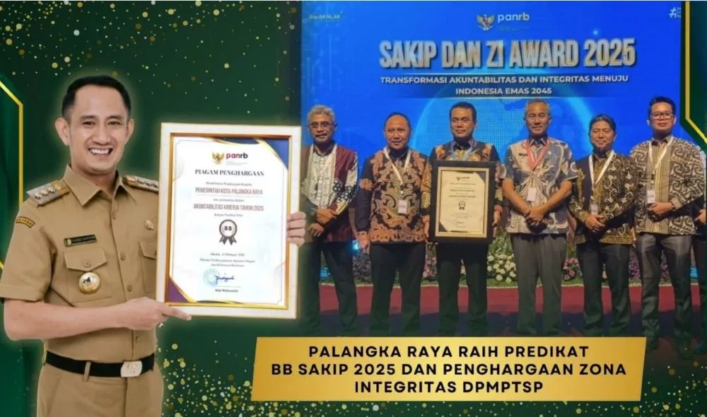 Pemko Palangka Raya Raih Predikat BB SAKIP 2025, DPMPTSP Sabet WBK